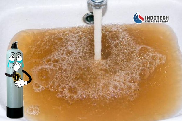 air keruh sebelum memakai sistem filtrasi