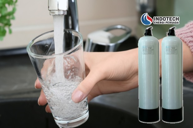 Filter air untuk rumah membantu menjaga kualitas air tetap jernih dan bersih.